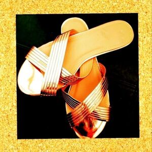 😎2/$25 Bundled Women's Sandals by Ashley Stewart 8W EUC